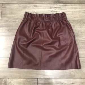 ZARA leather Skirt